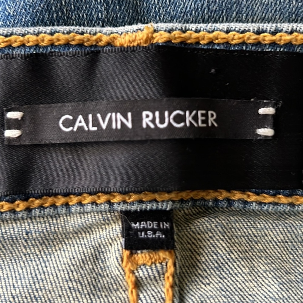 Calvin Rucker See The Love Crop High Rise Jean Size 27 - Picture 11 of 13